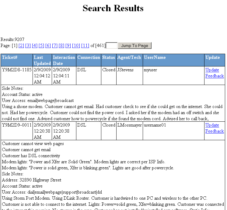 Search Results
